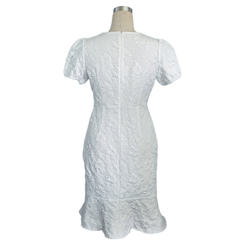 Robe Jacquard Fleurie